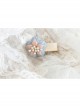 Cute Fashion Blue Flowers White Pearl Children Princess Girl Cute Baby Year Old Holiday Small Hairpin