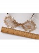 Retro Fashion Personality Love Golden Lace Flower Hollow Bow Temperament Female Hair Band