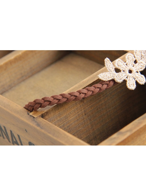 Retro Fashion Rest Simple Natural Tourism Golden Lace Flower Anklet
