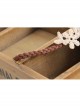 Retro Fashion Rest Simple Natural Tourism Golden Lace Flower Anklet