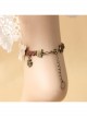 Retro Fashion Rest Simple Natural Tourism Golden Lace Flower Anklet