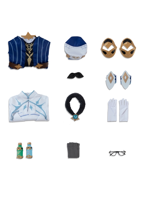 Genshin Impact Sucrose Halloween Game Cosplay Costume Full Set