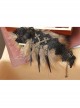 Exaggerated Gothic Black Lace Spiked Nails Cross Religious Female Retro Choker