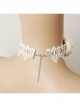 Retro Fashion Rose Flower Cross White Lace Female Wedding Bride Bridesmaid Choker
