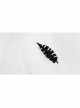Retro Fashion Halloween Party Personality Gothic Black Leaves Hairpin