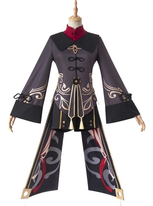 Genshin Impact Hu Tao Halloween Game Cosplay Costume Full Set