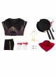 Genshin Impact Hu Tao Halloween Game Cosplay Costume Full Set