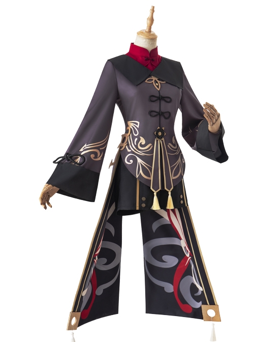 Genshin Impact Hu Tao Halloween Game Cosplay Costume Full Set