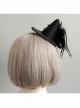 Black Retro Gothic Witch Feather Witch Male Female Child Halloween Party Show Top Hat