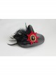 Black Retro Gothic Witch Feather Witch Male Female Child Halloween Party Show Top Hat