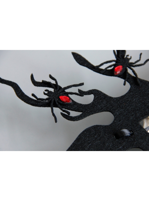 Exaggerated Gothic Retro Halloween Christmas Antlers Half Face Masquerade Stage Performance Male Female Mask