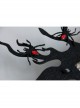 Exaggerated Gothic Retro Halloween Christmas Antlers Half Face Masquerade Stage Performance Male Female Mask