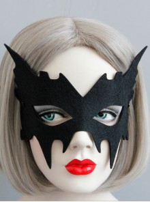 Exaggerated Fashion Retro Gothic Masquerade Show Black Butterfly Halloween Male Female Face Mask