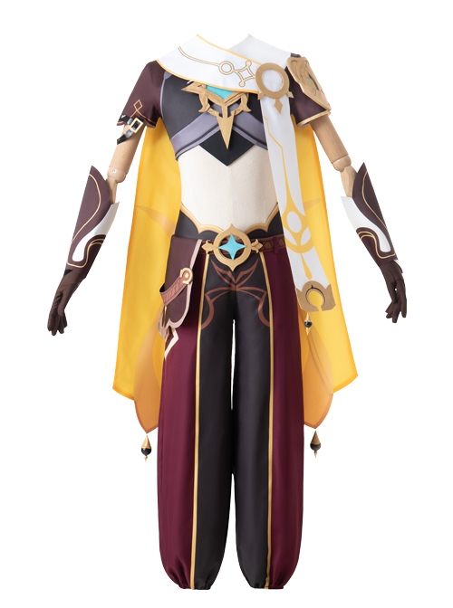 Genshin Impact Traveller Male Role Halloween Game Cosplay Costume Full Set