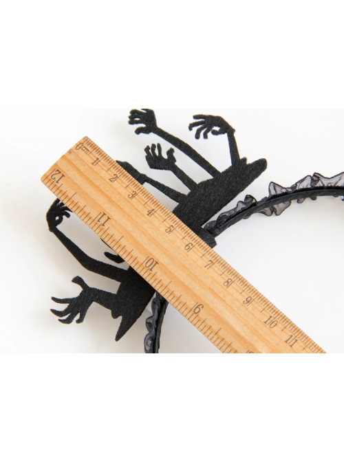 Gothic Retro Black Fashion Ghost Hand Stage Show Halloween Christmas Party Headband
