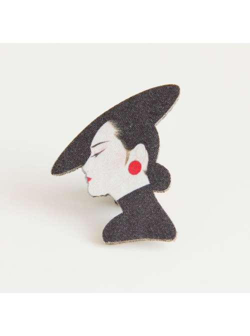 Fashion Elegant Retro Beauty Profile Wedding Female Brooch