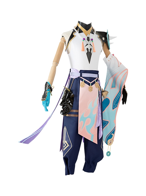 Genshin Impact Xiao Halloween Game Cosplay Costume Full Set