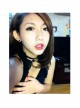 Black Gothic Retro All-Match Fashion Velvet Simple Black Crystal Female Choker