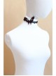 Gothic Black Retro Vampire Butterfly Ruby Fashion Choker