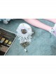 Baroque White Rose Pearl Handmade Lace Retro Fashion Brooch