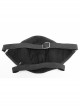 Front Metal Rings Leather Strap Decoration Black Punk Imitation Suede Men Mask