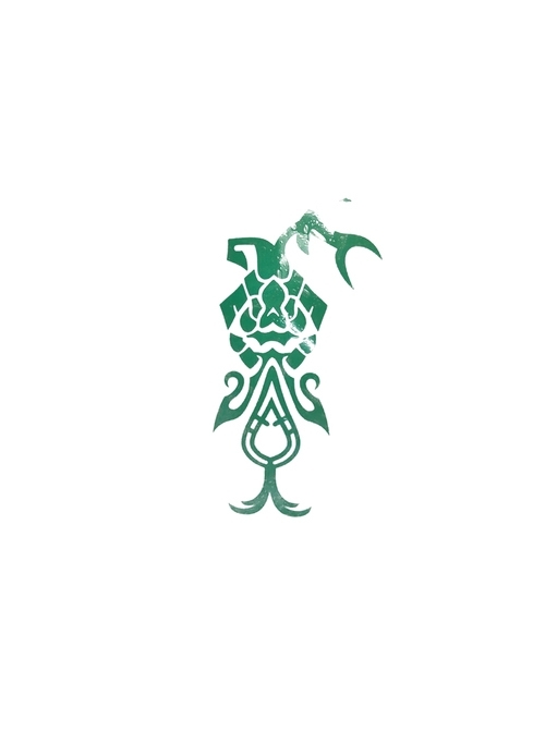 Genshin Impact Xiao Halloween Game Cosplay Accessories Green Tattoo Sticker