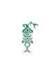 Genshin Impact Xiao Halloween Game Cosplay Accessories Green Tattoo Sticker