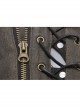 Metal Nails Decoration Lace-Up Hollow-Out Black Punk Woven Women Gloves