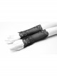 Black Gothic Hollow Hook Lace Mesh Gloves