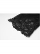 Black Gothic Hollow Hook Lace Mesh Gloves