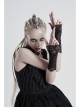 Black Gothic Hollow Hook Lace Mesh Gloves