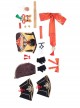 Genshin Impact Xiangling Halloween Game Cosplay Costume Full Set