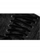 Front Decals Side Zipper Back Waist Lace-Up Black Gothic Jacquard Belt