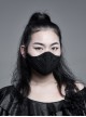 Women Front Three-Dimensional Webbing Black Gothic Mask