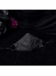 Women Front Three-Dimensional Webbing Black Gothic Mask