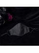 Women Front Three-Dimensional Webbing Black Gothic Mask
