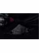 Men Front Three-Dimensional Webbing Black Gothic Mask