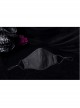 Men Front Three-Dimensional Webbing Black Gothic Mask