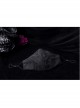 Men Front Three-Dimensional Embroidery Lace Black Gothic Dark Grain Embossed Mask