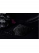 Women Front Splice Lace Mesh Side Lace-Up Black Gothic Velvet Mask