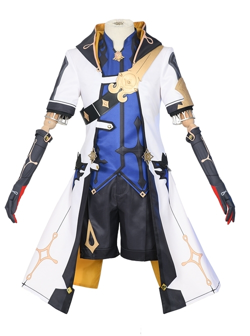 Genshin Impact Albedo Halloween Game Cosplay Costume Full Set