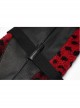 Metal Buckle Strap Red Punk Leopard Cashmere Leg Sleeve