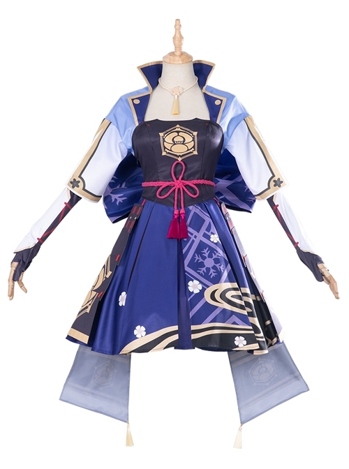 Genshin Impact Kamisato Ayaka Halloween Game Cosplay Costume Full Set
