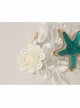 Fashion Leisure Travel Beach White Gold Lace Pearl Flowers Starfish Shell Conch Arm Ring Bracelet