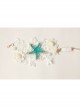 Fashion Leisure Travel Beach White Gold Lace Pearl Flowers Starfish Shell Conch Arm Ring Bracelet