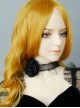 Black Gothic Retro Rose Tassel Ribbon Halloween Party Show Choker