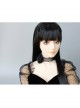 Black Gothic Retro Rose Tassel Ribbon Halloween Party Show Choker