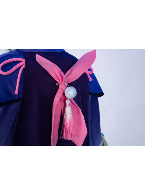 Genshin Impact Qiqi Cute Zombie Halloween Game Cosplay Costume Full Set
