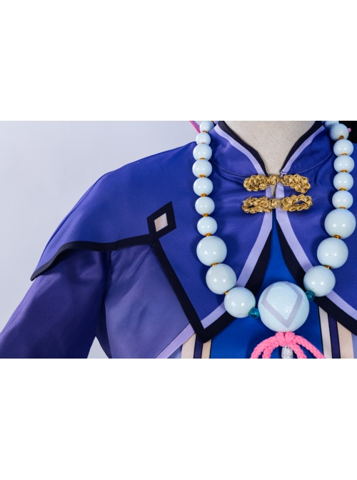 Genshin Impact Qiqi Cute Zombie Halloween Game Cosplay Costume Full Set