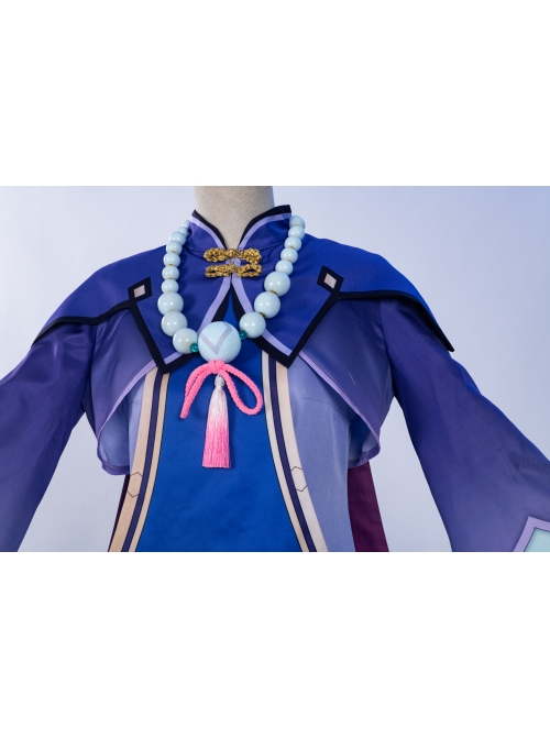 Genshin Impact Qiqi Cute Zombie Halloween Game Cosplay Costume Full Set
